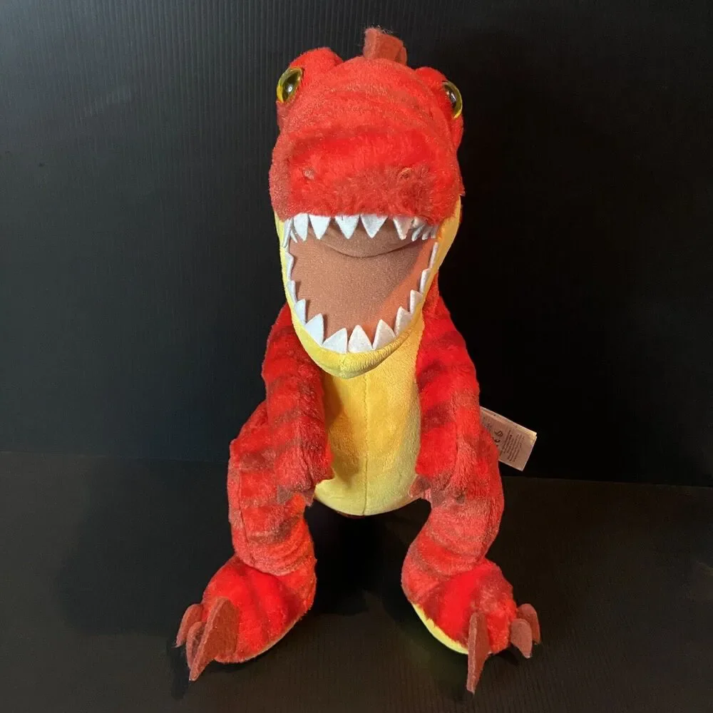 Build A Bear Red Dinosaur Velociraptor Raptor TREX Plush BABW 19